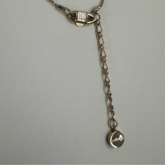 Givenchy Vintage Crystal and Gold Tone Necklace- 16-18” Adjustable & Fabulous - Picture 7 of 10